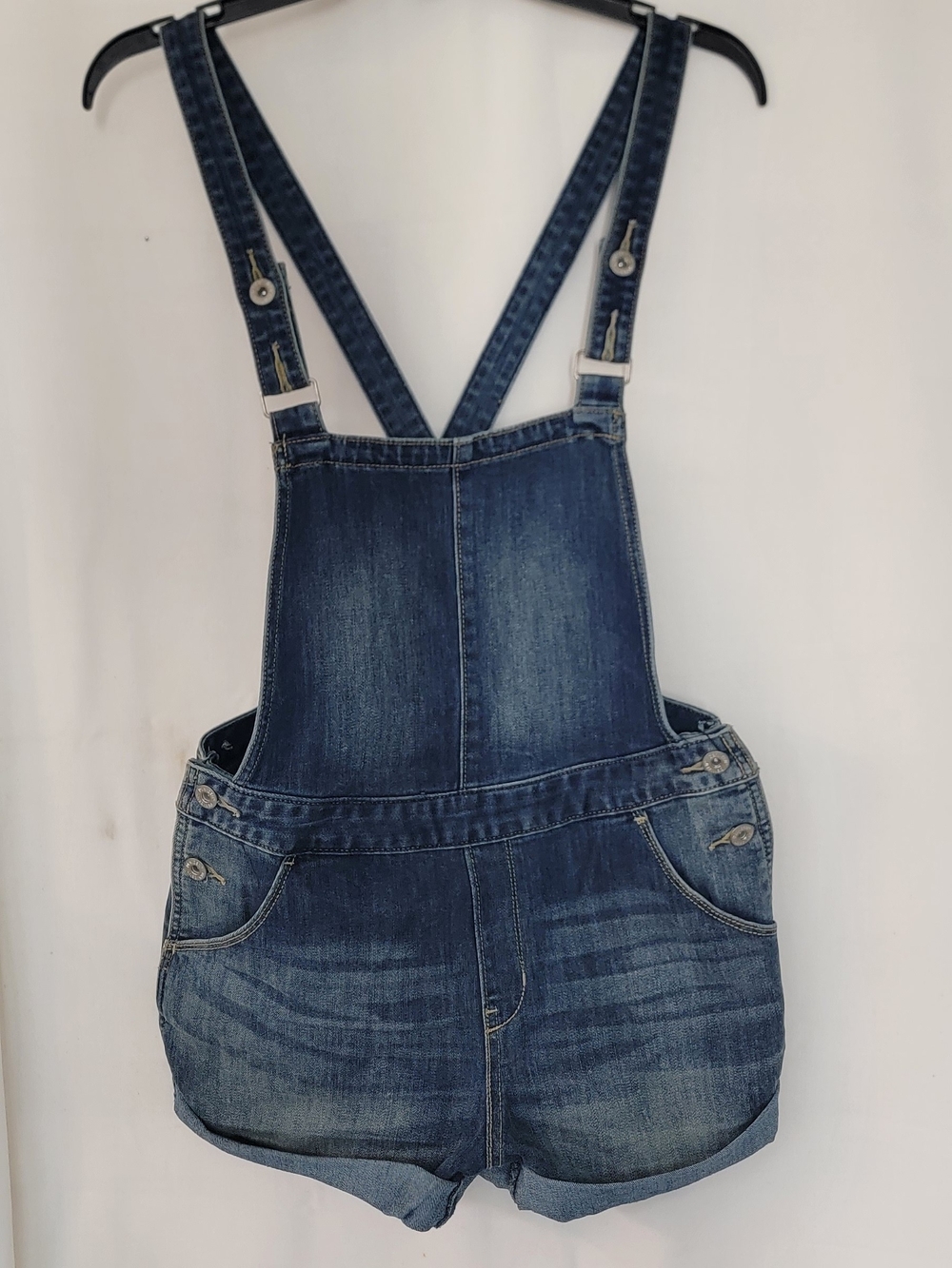 Levi's Blue Denim Short Overalls